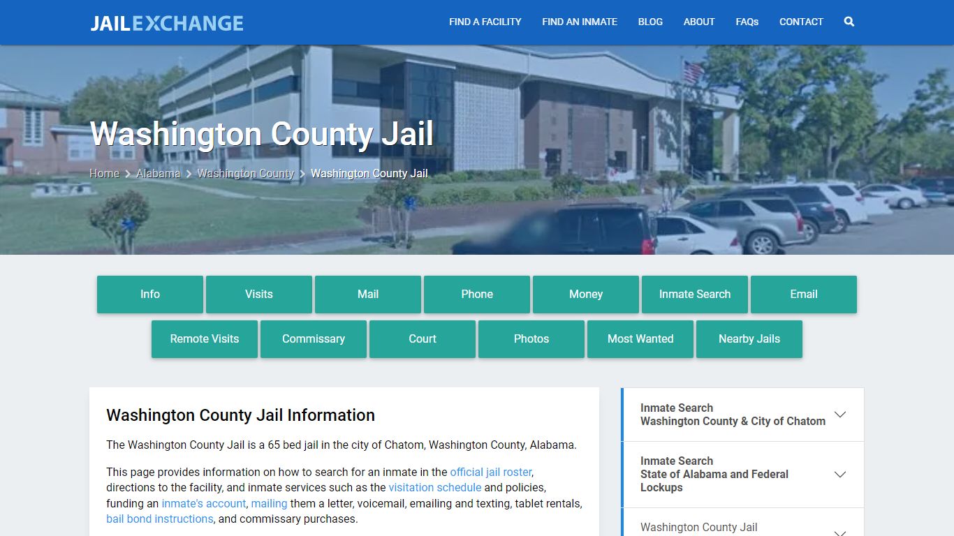 Washington County Jail AL | Booking, Visiting, Calls, Phone